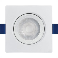 Spot Emb.05W Led 6500K Quadr B_D Branco