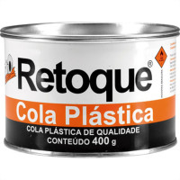 Massa Plastica 400Gr Retoque Preta