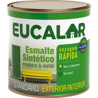 Tinta Esmalte. 1/4 (900ml) Sintetico Eucalar Amarelo