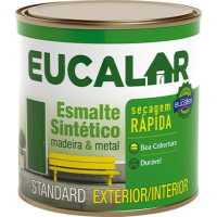 Tinta Esmalte. 1/4 (900ml) Sintetico Eucalar Preto