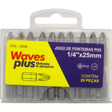 Jogo Ponteira Waves Phil 1/4X25Mm 20P