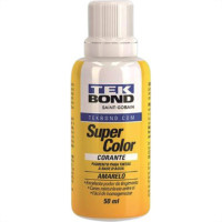 Corante Tekbond Amarelo 50Ml - Kit C/12 Unidades