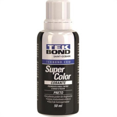 Corante Tekbond Preto 50Ml - Kit C/12 Unidades