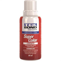 Corante Tekbond Vermelho 50Ml - Kit C/12 Unidades