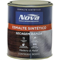 Tinta Esmalte. 1/4 (900ml) Sintetico Nova Preto