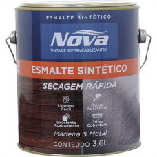 Tinta Esmalte. Galao 3,6 Litros Sintetico Nova Branco