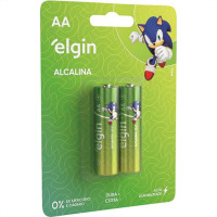 Pilha Alcalina Elgin Peq.Aa2 C/2 - Kit C/10 Unidades