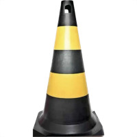 Cone Amarelo/Preto 75Cm Fortline