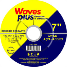 Disco Desbaste Waves 7X7/8