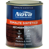 Tinta Esmalte. 1/4 (900ml) Sintetico Nova Cinza Ecuro