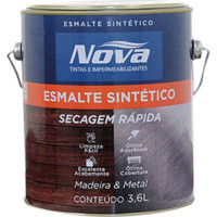 Tinta Esmalte. Galao 3,6 Litros Sintetico Nova Platina