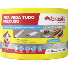 Brasilit Fita Adesiva Alum 10Cmx10Mt