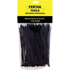 Abracadeira Nylon Fertak 7,6X350 Preto C/50