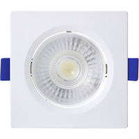 Spot Emb.08W Led 6500K Quadr Blumenau Branco