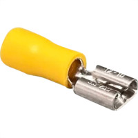 Terminal Pre-Isol Femea 4,0-6,0 Amarelo Penzel - Kit C/100 Unidades