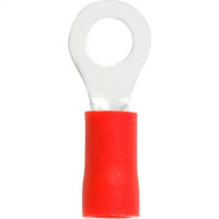 Terminal Pre-Isol Olhal 0,5-1,5 Vermelho F3,7 - Kit C/100 Unidades