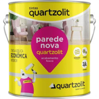 Latex Quartzolit Parede Nova Galao 3,6 Litros Branco Gel