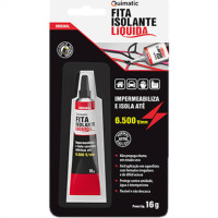 Fita Isolante Liquida Bisnaga 16G Preto Quimati