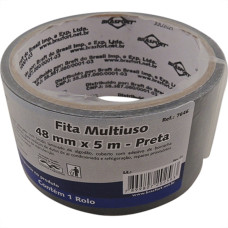 Fita Silver Tape Brasfort Preto 48Mmx05M