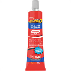 Cola Silicone 50G Dryko Alta Temp.Vermelho