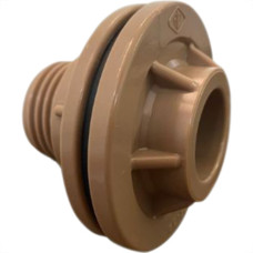 Adaptador  C/Flange Pvc Reboucas 1/2 Marrom - Kit C/10 Unidades