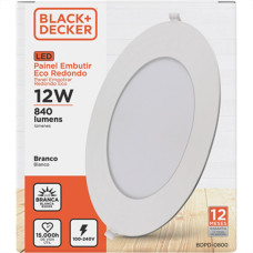 Luminaria Led Embutir Redonda 12W 6500K 17Cm B_D Eco