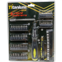 Jogo Soquete Titanium 1/4 72Pcs 5517