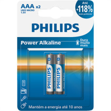 Pilha Alcalina Philips Palito Aaa2 C/2