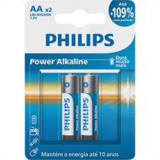 Pilha Alcalina Philips Peq Aa2 C/2