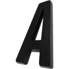 Letra 3D Deplasti Pvc 13Cm Preto