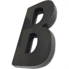 Letra 3D Deplasti Pvc 13Cm Preto