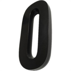 Numero 3D Pvc Deplasti 0 Preto 13Cm