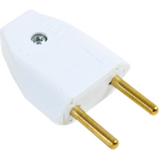 Pino Macho Perlex 2P 20A Branco 1046 - Kit C/10 Unidades