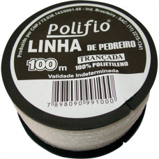 Linha Pedreiro Polifio Trançada C/100Mt - Kit C/12 Unidades