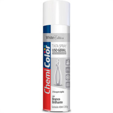 Spray Chemicolor Geral Branco Bril 400Ml - Kit C/6 LT