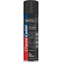 Spray Chemicolor Geral Preto Brilh.400Ml - Kit C/6 LT