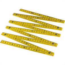 Metro Eco Plastico Simples Amarelo - Kit C/10 Unidades