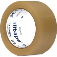 Fita Embal Alltape 48X45 Marrom - Kit C/4 Unidades