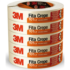 Fita Crepe 3M 24Mm X 50Mt - Kit C/5 Unidades