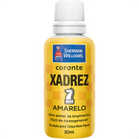 Corante Xadrez 50Ml Amarelo - Kit C/12 Unidades