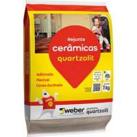 Rejunte Quartzolit Marrom Cafe 1K - Kit C/15 Saco