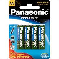 Pilha Panasonic Pequena Aa Cartela 4 Pecas Um-3Shs