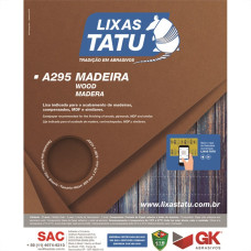 Lixa Madeira Tatu 80 A29500800050 - Kit C/50 