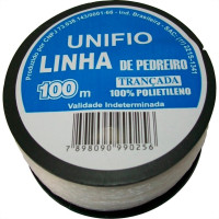 Linha Pedreiro Trancada Unifio 100M  - Kit C/12 