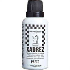 Corante Xadrez Preto 50Ml Para Tinta  - Kit C/12 