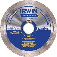 Disco Diamantado Irwin Liso 110Mm Seco Agua Iw2144