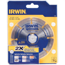 Disco Diamantado Irwin Segmentado 110Mm Seco Agua Iw2145