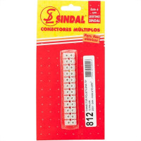 Conector Barra Sindal Plastico 4/812 Carttelado Ski.0812.Pe.B