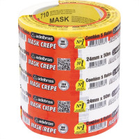 Fita Crepe Adelbras Mask 24X50M  - Kit C/5 