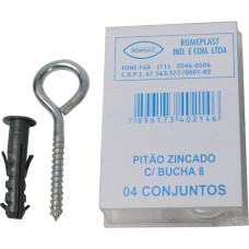 Prego Aco Romeplast Com Cabeca  18X27 (3,40X62mm) Cartela Com 06 Pecas 